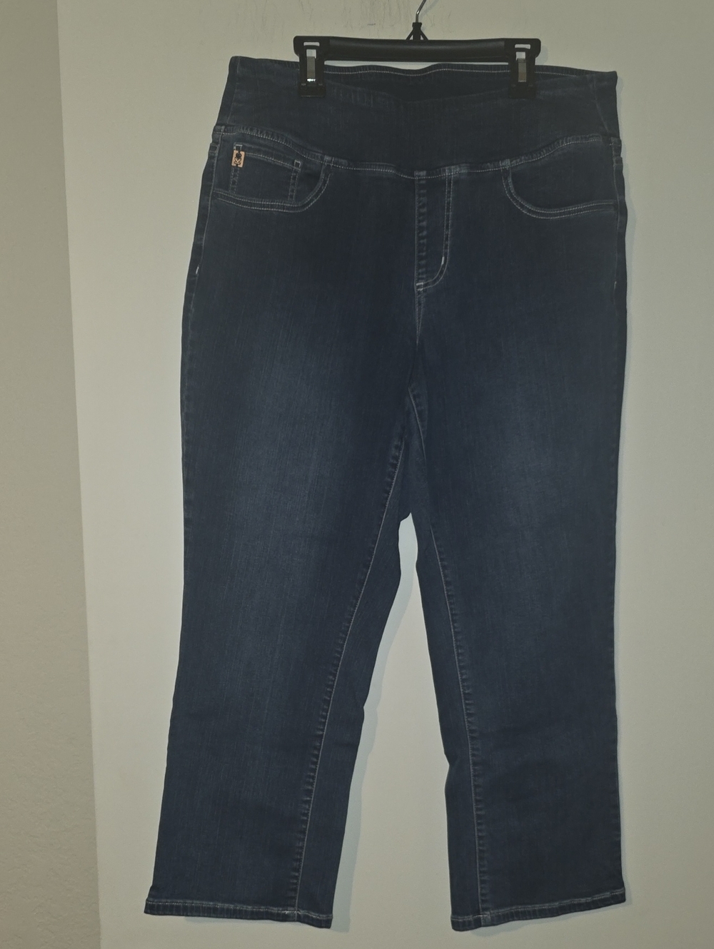 Belle by Kim Gravel Dark Blue Straight Leg Jeans